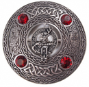 Rollo Clan Crest Pewter Plaid Brooch