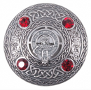 MacNab Clan Crest Pewter Plaid Brooch