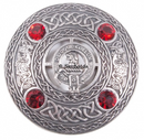 Melville Clan Crest Pewter Plaid Brooch