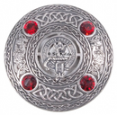 Murray Clan Crest Pewter Plaid Brooch
