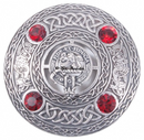 Primrose Clan Crest Pewter Plaid Brooch