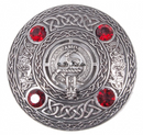 Scott Clan Crest Pewter Plaid Brooch