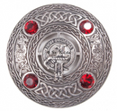 Wedderburn Clan Crest Pewter Plaid Brooch