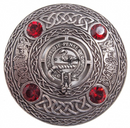 Wemyss Clan Crest Pewter Plaid Brooch
