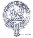 Campbell Clan Crest Badge in Pewter displayed with the traditional belted design, perfect for everyday wear or clan gatherings.