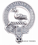 Campbell of Cawdor Clan Crest Badge in Pewter, perfect for everyday wear or clan gatherings, featuring a traditional belted design.