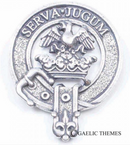 Hay Clan Crest Badge in Pewter, a traditional design symbolizing clan membership, perfect for cap or brooch wear.