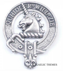 Stewart or Appin Clan Crest Badge in Pewter, featuring a traditional belted design, perfect for everyday wear or clan gatherings.