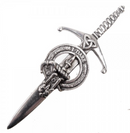 Clan Crest Pewter Kilt Pin with Dalziel Crest