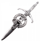 Clan Crest Pewter Kilt Pin with Haldane Crest