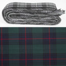 Wool Strip Ribbon in Shaw Modern Tartan - 5 strips showcasing unique patterns perfect for weddings and special occasions. Made from fine weight wool tartan with raw ends for added charm.