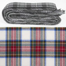 Wool Strip Ribbon in Stewart Dress Modern Tartan displayed with different widths and patterns, ideal for adding elegance to weddings and special occasions.