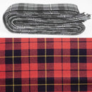Wool Strip Ribbon in Wallace Ancient Tartan featuring multiple strips and customizable widths, ideal for wedding decorations and DIY projects.