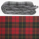 Wool Strip Ribbon in Wallace Weathered Tartan showcasing a beautiful tartan pattern, perfect for crafting, weddings and home decor projects.