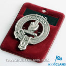 Boyd Clan Crest Badge in Pewter, a stylish accessory featuring a traditional design for clan gatherings or everyday wear.