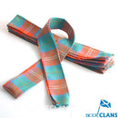 Wool Strip Ribbon in Chisholm Ancient Tartan featuring vibrant colors and patterns, ideal for crafts and decorations.