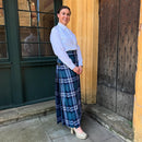 Ladies Floor Length Hand Stitched Kilt - heavyweight