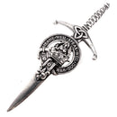 Clan Crest Pewter Kilt Pin with Urquhart Crest