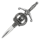 Clan Crest Pewter Kilt Pin with MacLeod of Lewis Crest