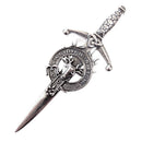 Clan Crest Pewter Kilt Pin with MacKenzie of Seaforth Crest
