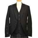 Braemar Tweed Jacket in Black Arrochar