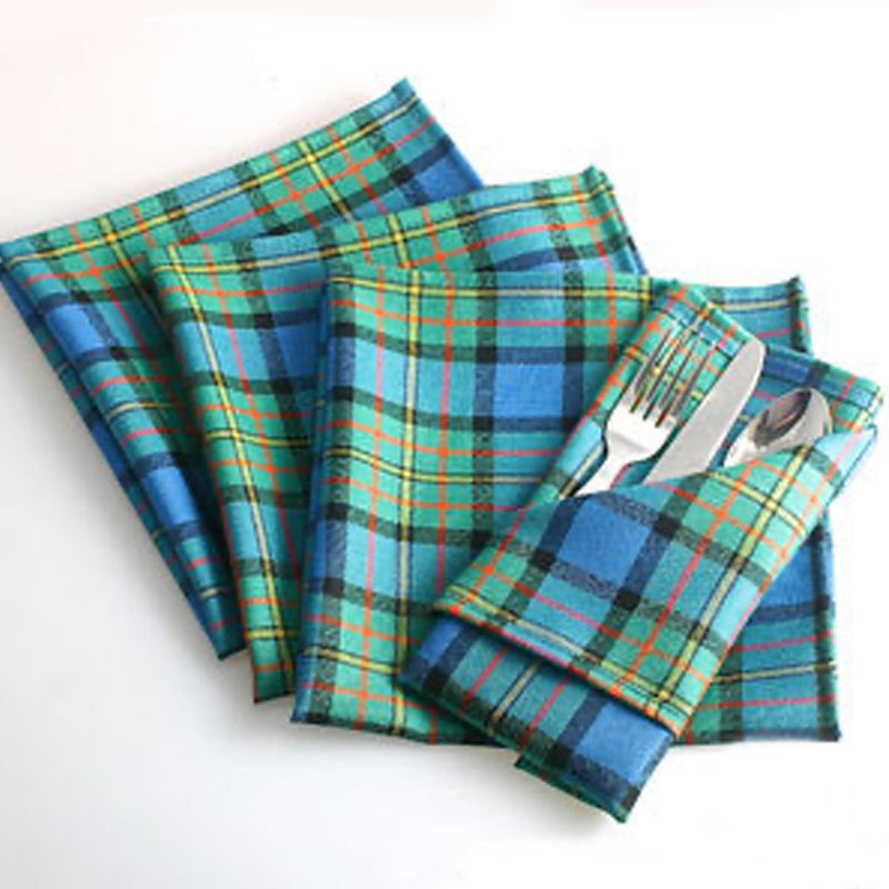 4 Tartan Napkins in Wool