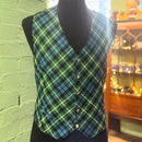 Bias Tartan Gents Waistcoat with Satin Back