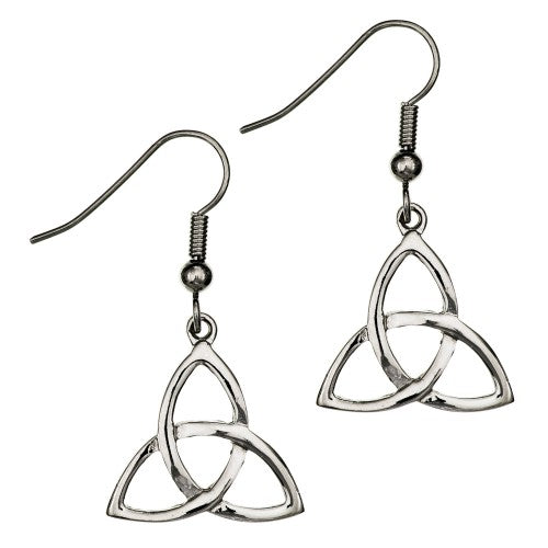 Crinan Knot Earrings - Pewter