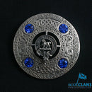 Cochrane Clan Crest Pewter Plaid Brooch