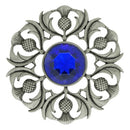Antique Scottish Thistle Plaid Brooch