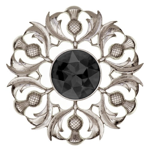 Scottish Thistle Plaid Brooch