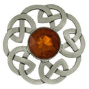 Antique Celtic Interlace Plaid Brooch