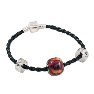 Heathergems Round Heather Bead Bracelet