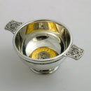 MacLaren Clan Crest Quaich with Gold Trim