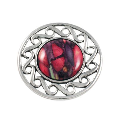 Heathergems Celtic Swirl Brooch