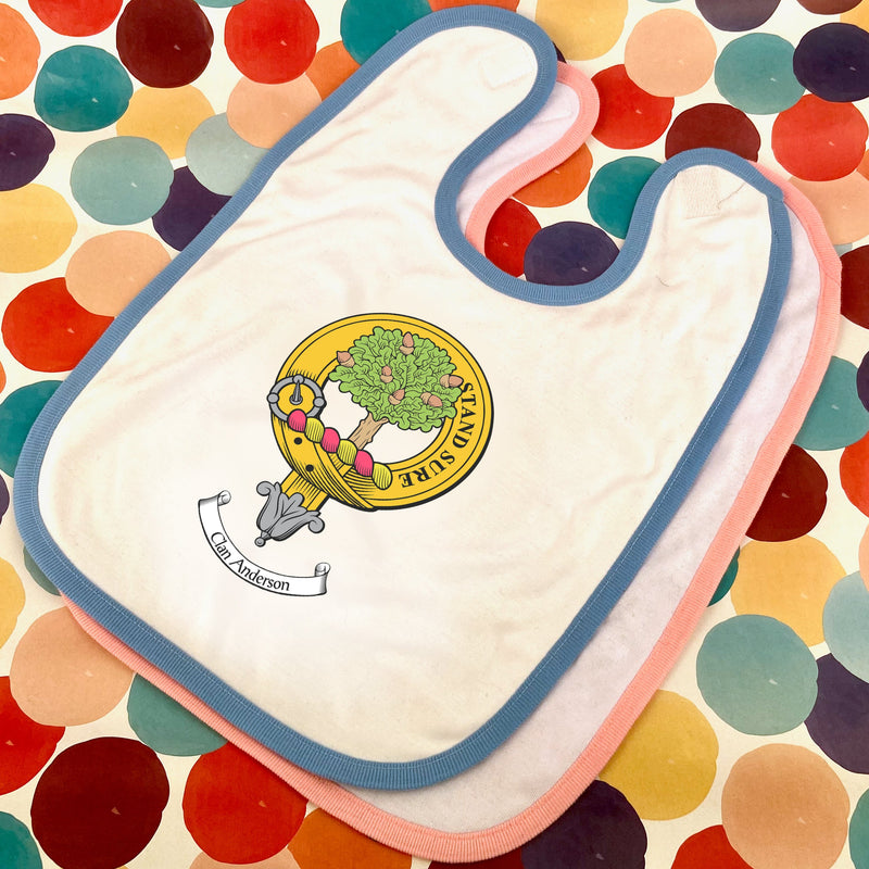 Anderson Clan Crest Baby Bib