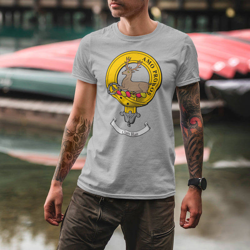 Blair Clan Crest Gents T Shirt