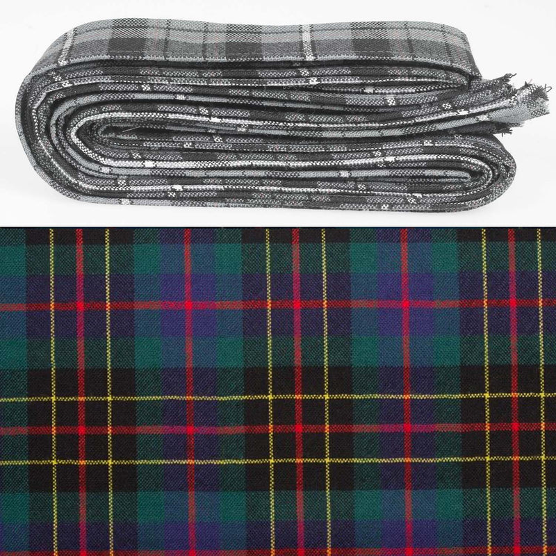 Wool Strip Ribbon in Brodie Hunting Modern Tartan - 5 Strips, Choose your Width