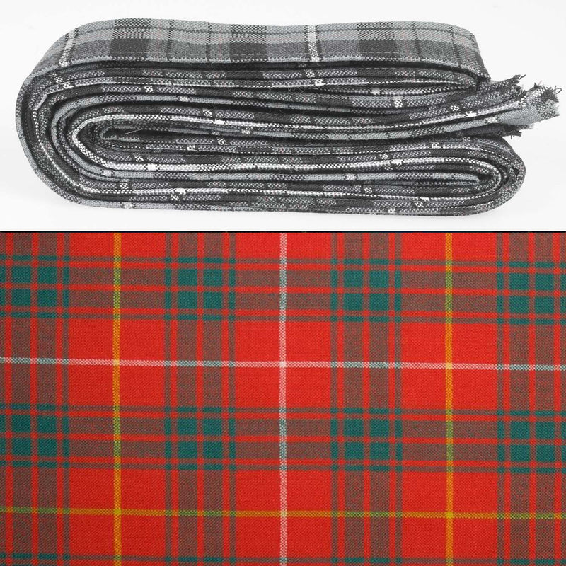 Wool Strip Ribbon in Bruce Ancient Tartan - 5 Strips, Choose your Width