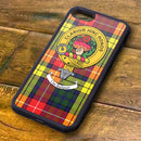 Buchanan Tartan and Clan Crest iPhone Rubber Case