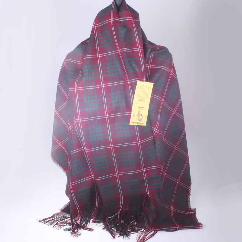 Crawford Modern Tartan Wool Stole