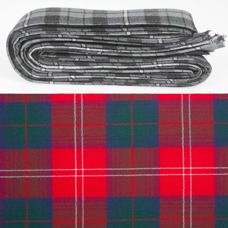 Wool Strip Ribbon in Chisholm Modern Tartan - 5 Strips, Choose Your Width