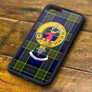 Colquhoun Tartan and Clan Crest iPhone Rubber Case
