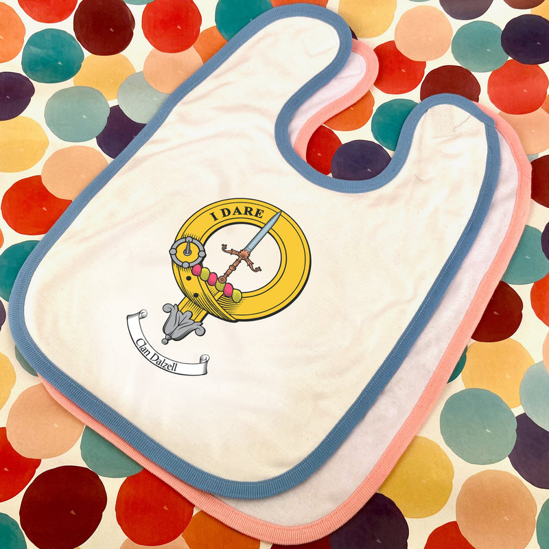 Dalziel Clan Crest Baby Bib