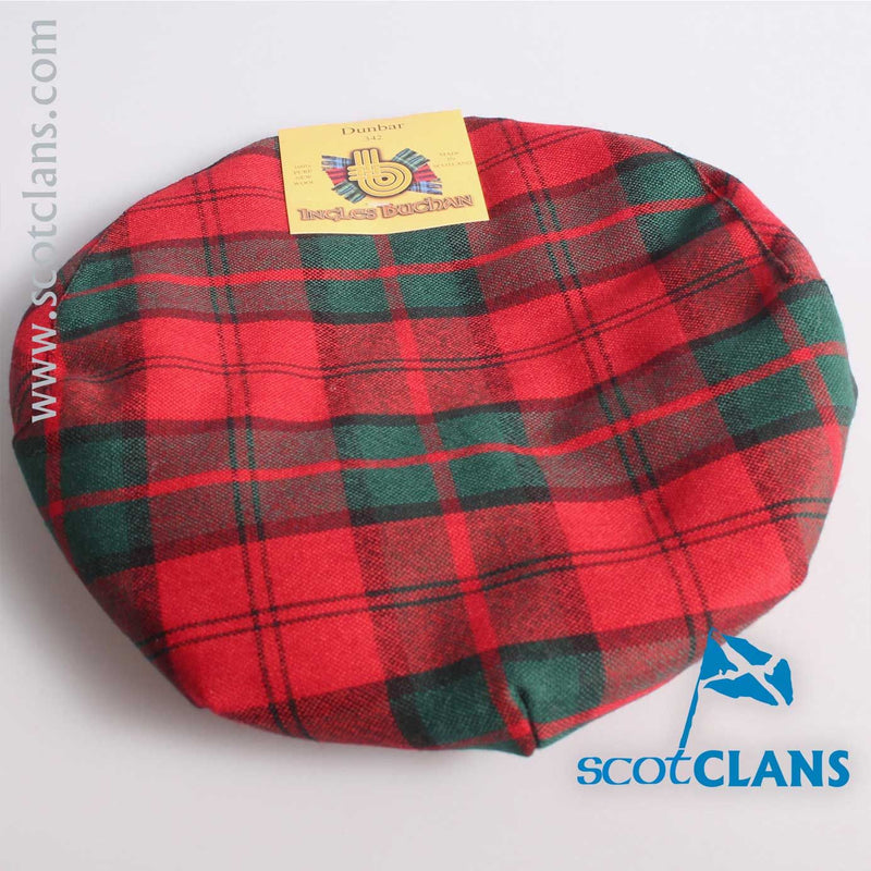 Pure Wool Golf Cap in Dunbar Modern Tartan