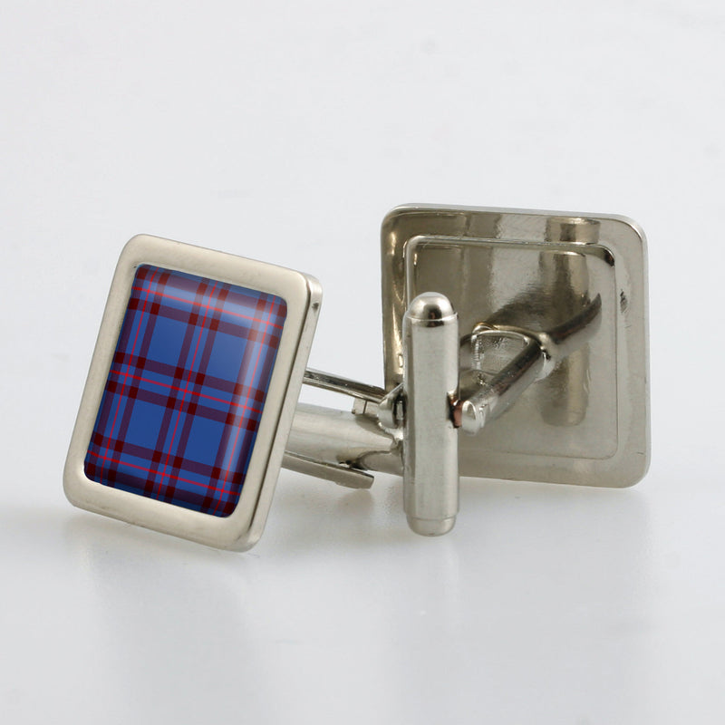 Elliot Modern Tartan Cufflinks - Choose Your Shape