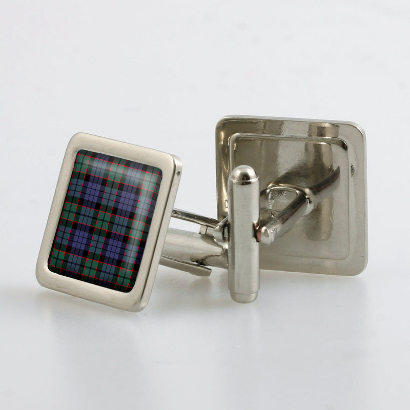 Fletcher Modern Tartan Cufflinks - Choose Your Shape