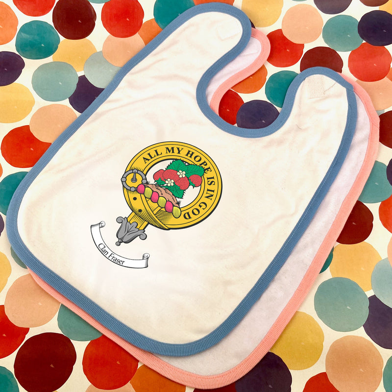 Fraser Clan Crest Baby Bib