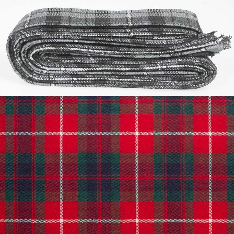 Wool Strip Ribbon in Fraser of Lovat Modern Tartan - 5 Strips, Choose Your Width