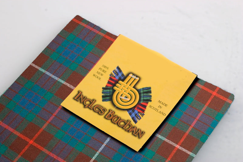 Wool Tartan Pocket Square in Fraser Hunting Ancient Tartan